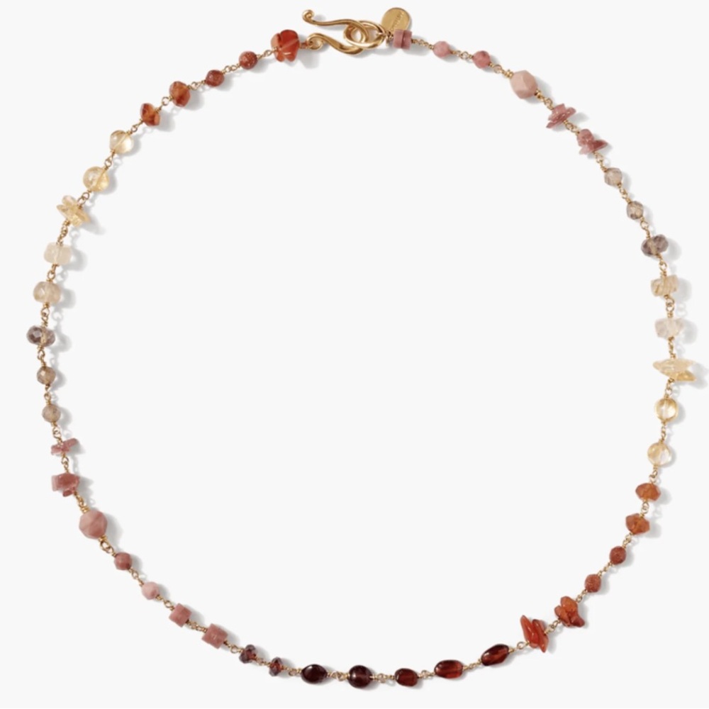 Chan luu Daphne Beaded Necklace In Citrine Mix